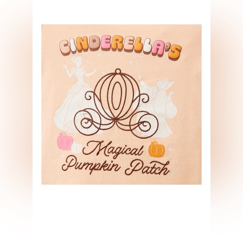 Disney Store Exclusive Cinderella Magical Pumpkin Patch Girl's 11/12 Tshirt,NWT - Picture 3 of 11